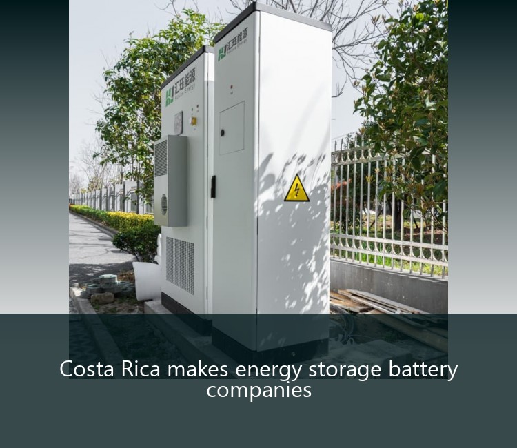Costa Rica makes energy storage battery companies