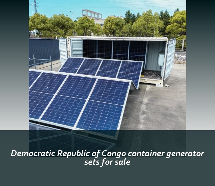 Democratic Republic of Congo container generator sets for sale