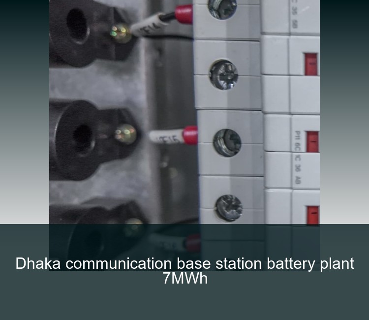Dhaka communication base station battery plant 7MWh