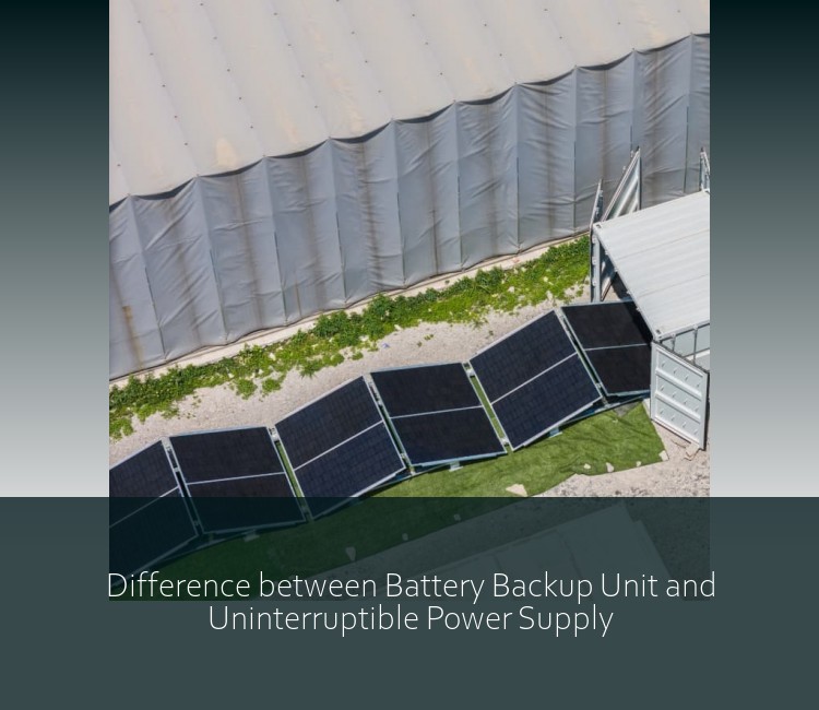Difference between Battery Backup Unit and Uninterruptible Power Supply