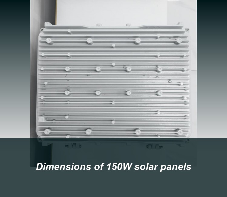 Dimensions of 150W solar panels