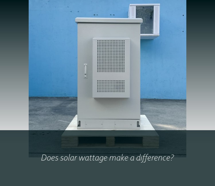Does solar wattage make a difference?
