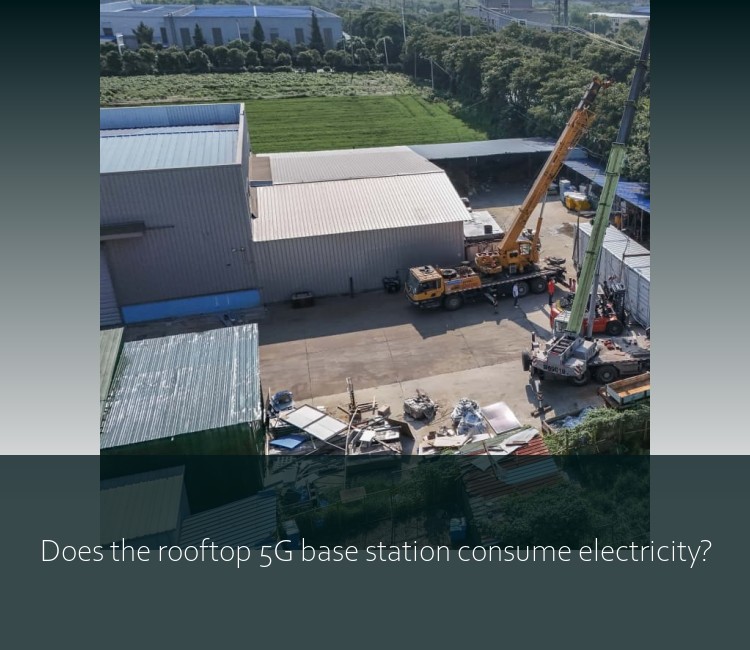 Does the rooftop 5G base station consume electricity?