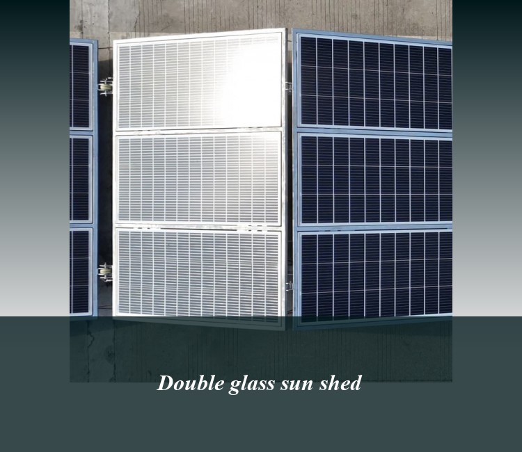 Double glass sun shed