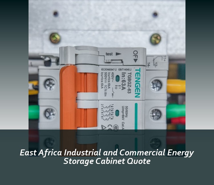 East Africa Industrial and Commercial Energy Storage Cabinet Quote