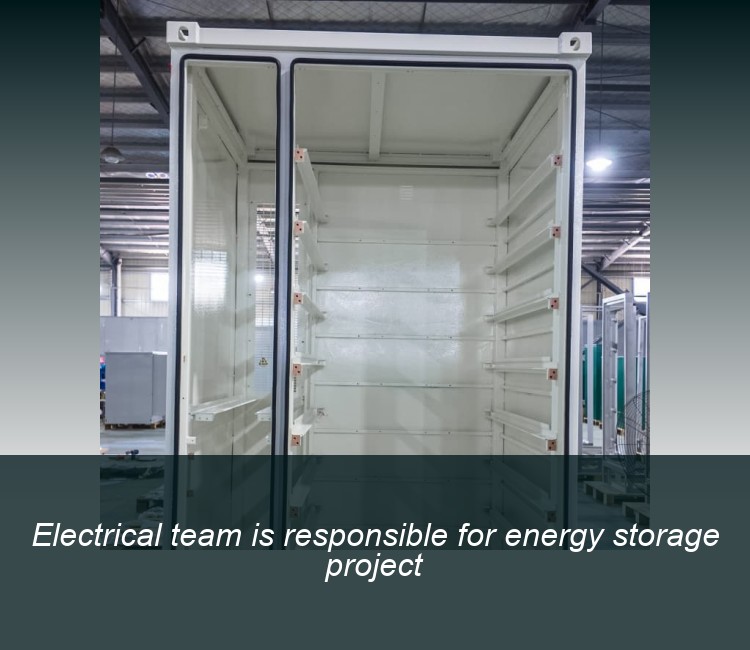 Electrical team is responsible for energy storage project