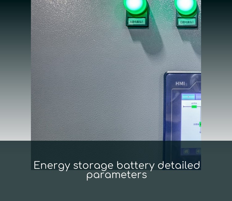 Energy storage battery detailed parameters