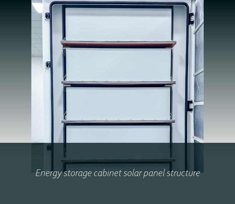 Energy storage cabinet solar panel structure