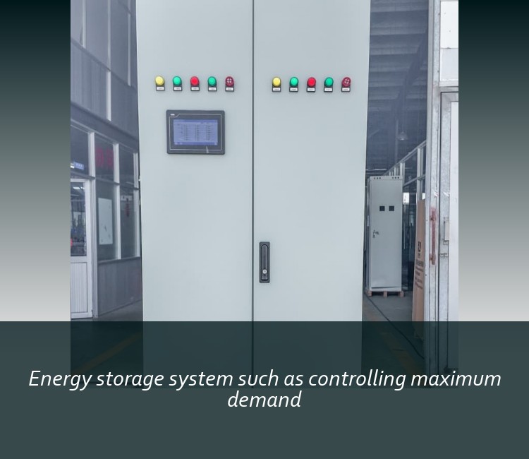 Energy storage system such as controlling maximum demand