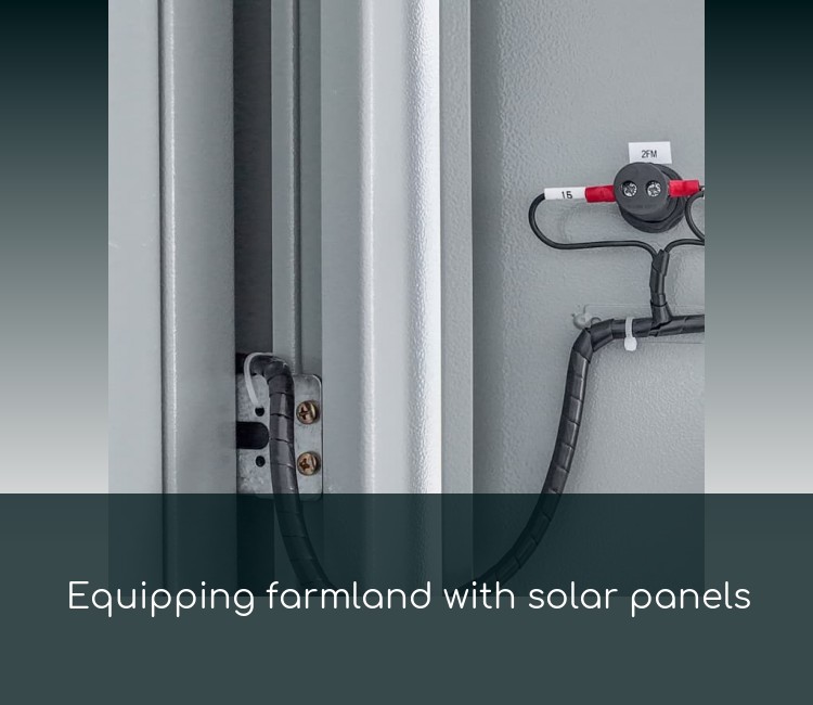 Equipping farmland with solar panels