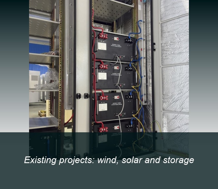 Existing projects: wind, solar and storage