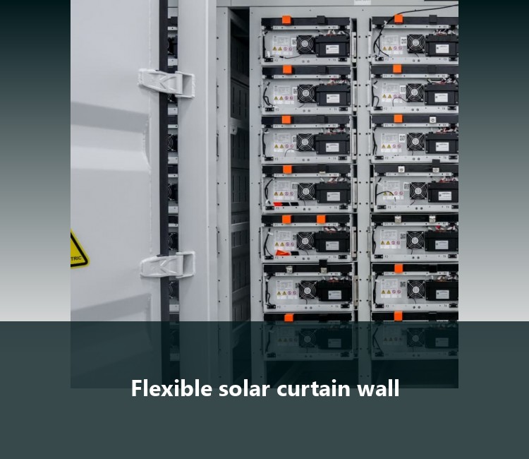 Flexible solar curtain wall