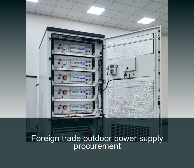 Foreign trade outdoor power supply procurement