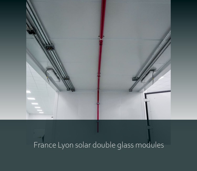 France Lyon solar double glass modules