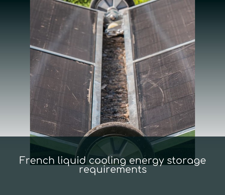 French liquid cooling energy storage requirements