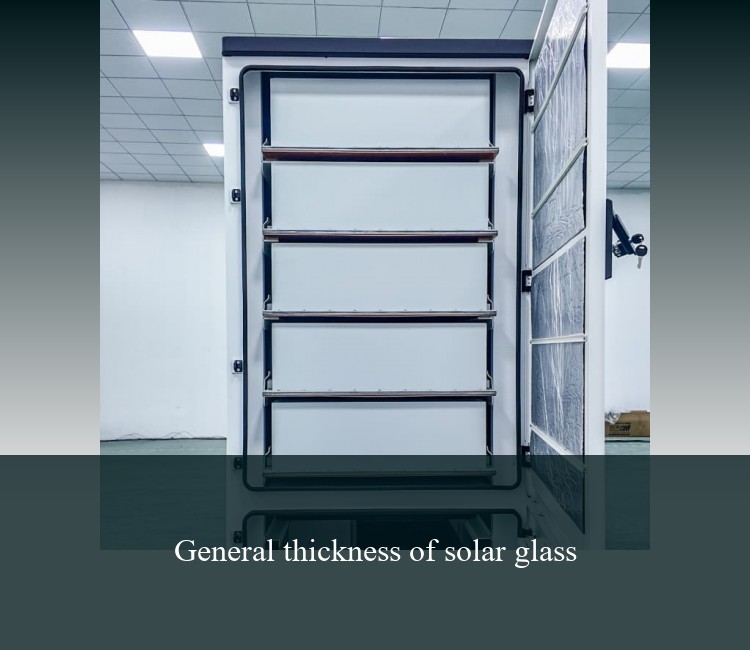 General thickness of solar glass