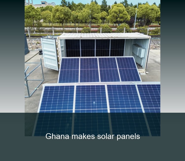 Ghana makes solar panels