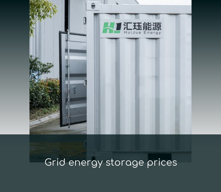 Grid energy storage prices