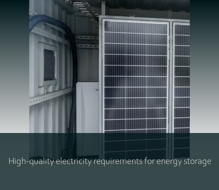 High-quality electricity requirements for energy storage