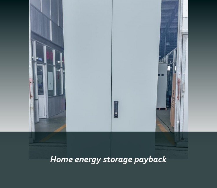 Home energy storage payback