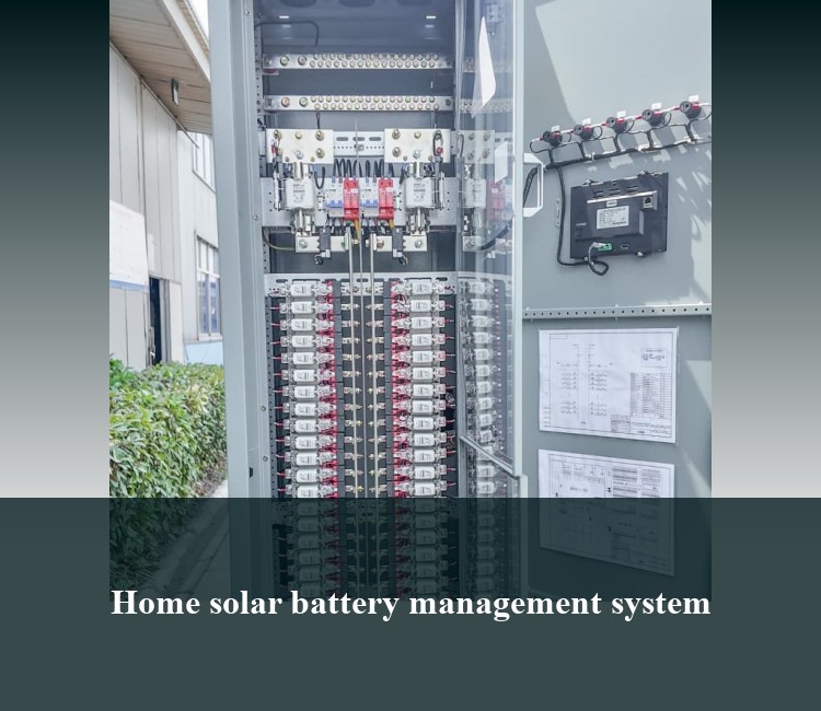 Home solar battery management system