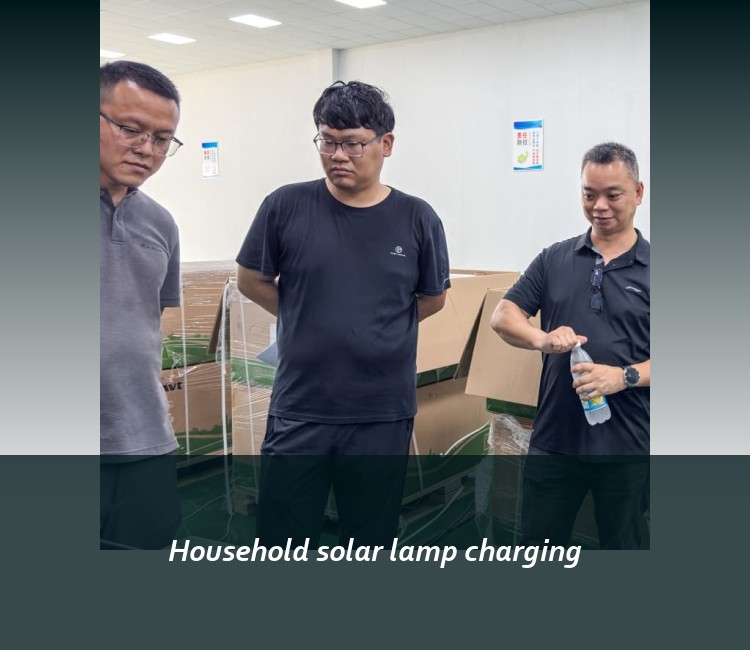 Household solar lamp charging