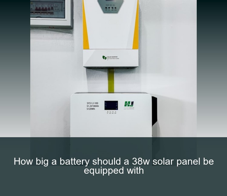 How big a battery should a 38w solar panel be equipped with