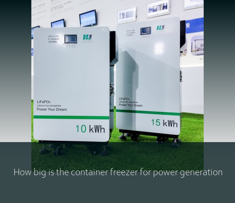 How big is the container freezer for power generation