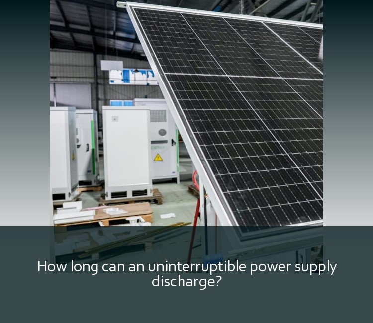 How long can an uninterruptible power supply discharge?