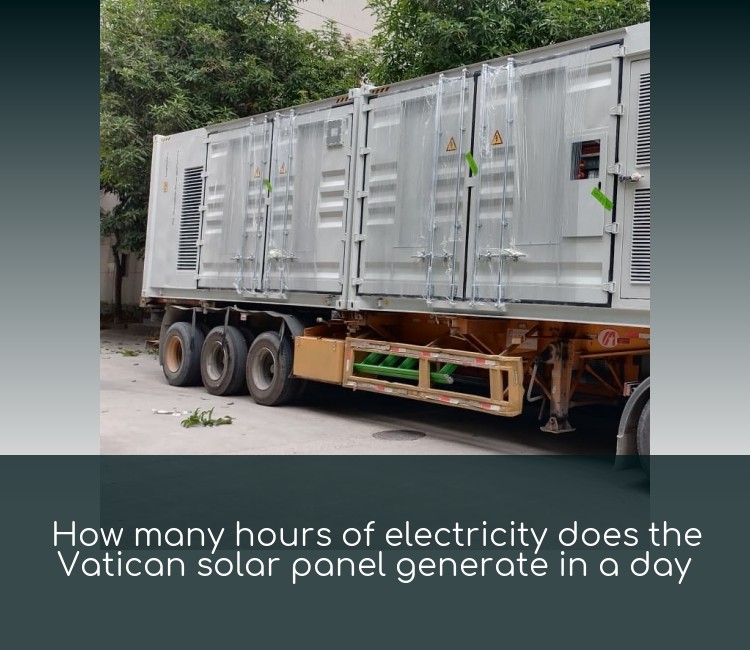 How many hours of electricity does the Vatican solar panel generate in a day