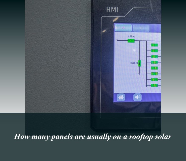 How many panels are usually on a rooftop solar