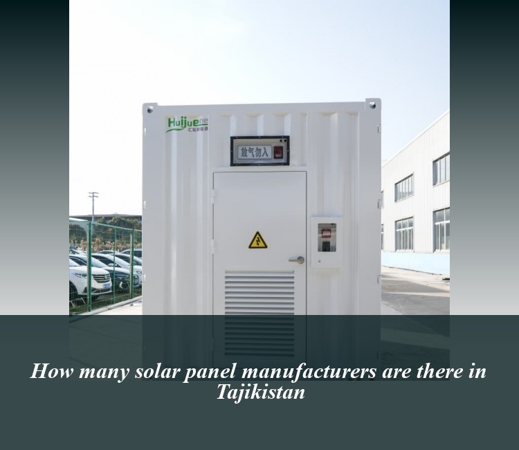 How many solar panel manufacturers are there in Tajikistan