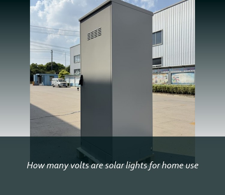 How many volts are solar lights for home use