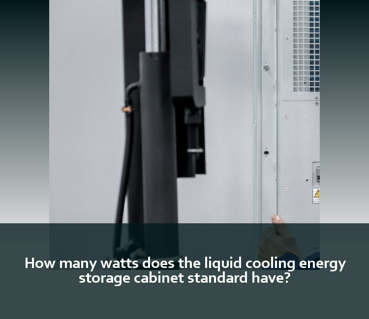 How many watts does the liquid cooling energy storage cabinet standard have?