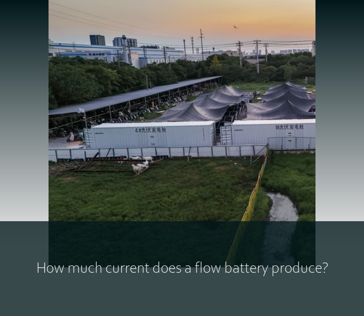How much current does a flow battery produce?