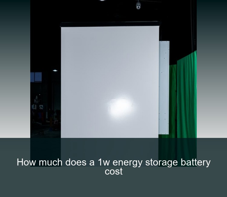 How much does a 1w energy storage battery cost