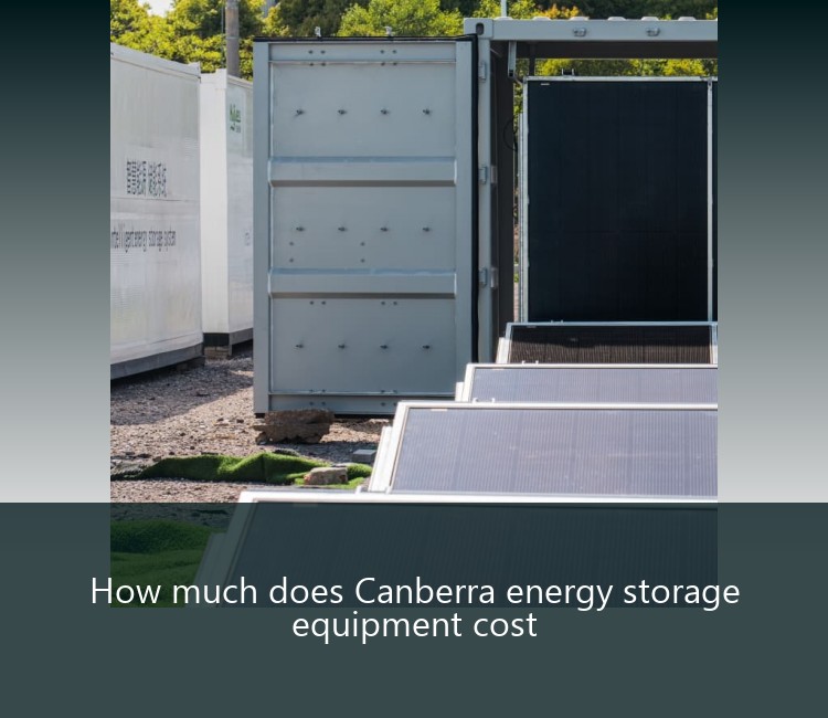 How much does Canberra energy storage equipment cost