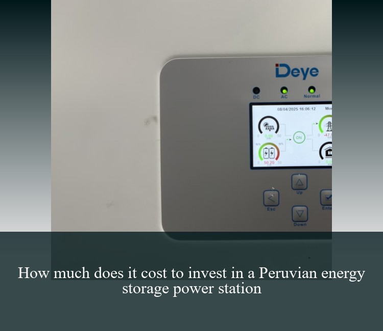 How much does it cost to invest in a Peruvian energy storage power station