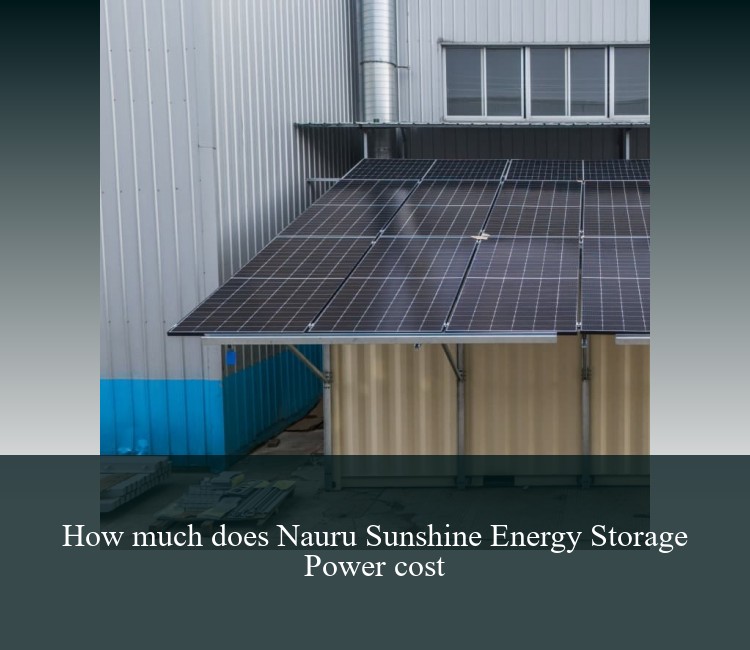 How much does Nauru Sunshine Energy Storage Power cost
