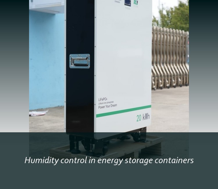 Humidity control in energy storage containers
