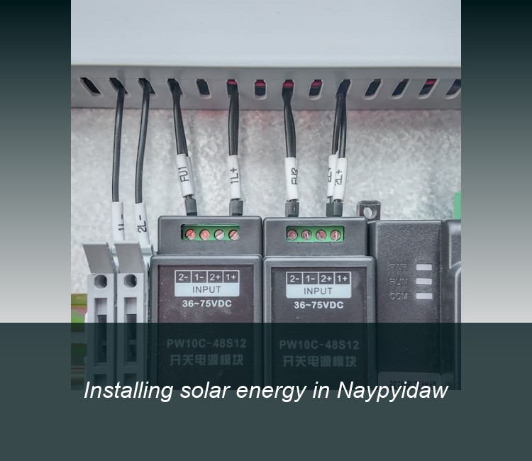 Installing solar energy in Naypyidaw
