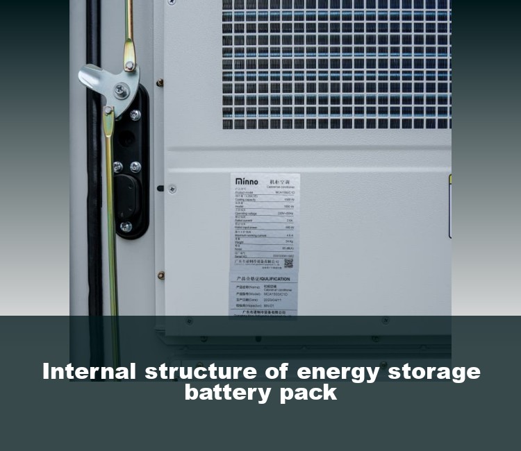 Internal structure of energy storage battery pack