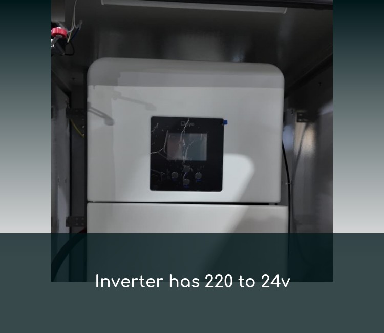 Inverter has 220 to 24v