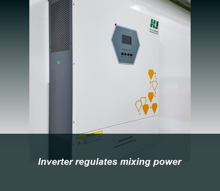 Inverter regulates mixing power