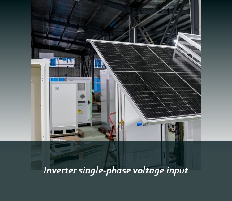 Inverter single-phase voltage input