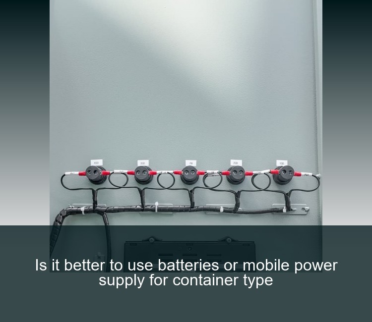 Is it better to use batteries or mobile power supply for container type