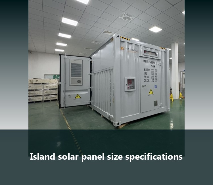 Island solar panel size specifications