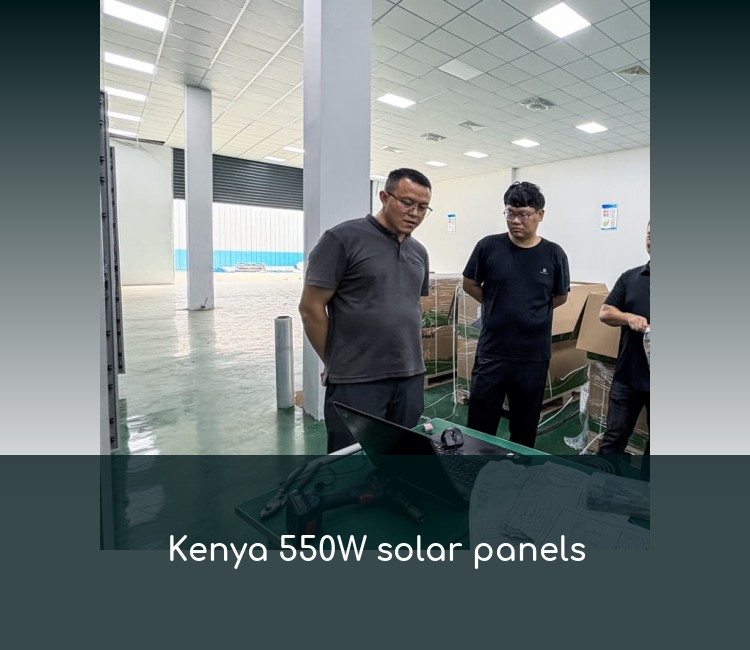 Kenya 550W solar panels
