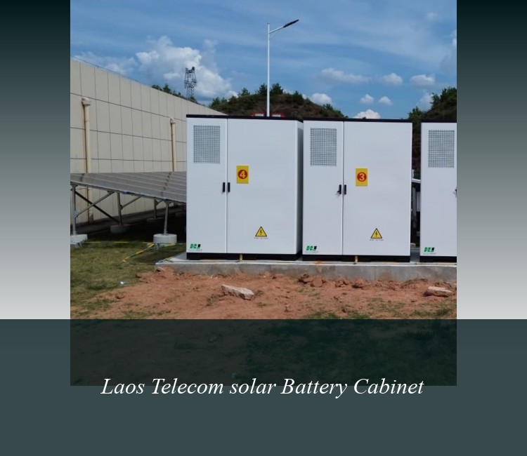 Laos Telecom solar Battery Cabinet