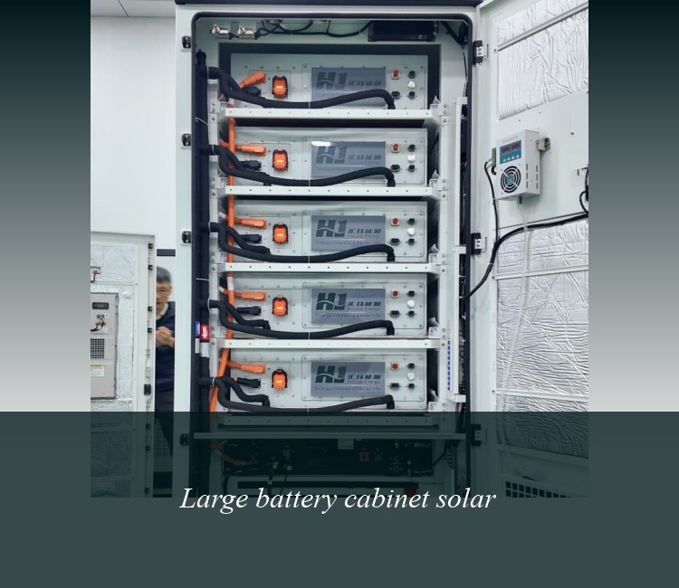 Large battery cabinet solar